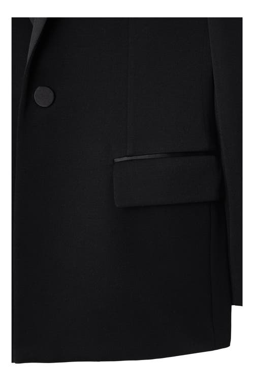 Burberry Wool Tuxedo Jacket In Black