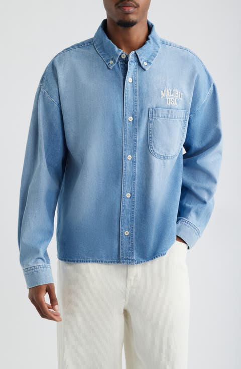 Denim Button-Down Shirt