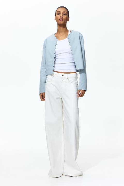 Scalloped-edge jacket