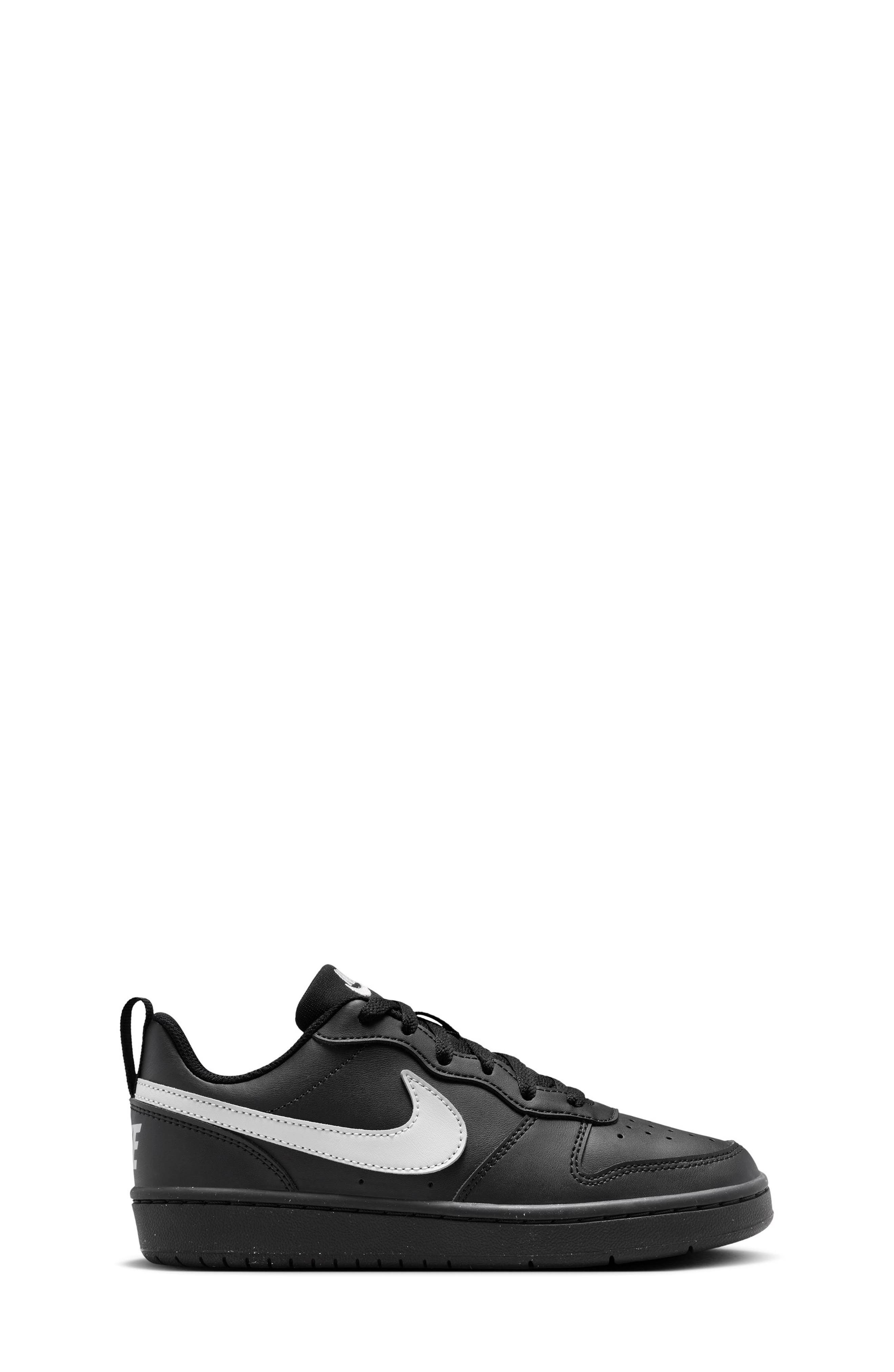 Nike Kids' Court Borough Low Top Sneaker, Alternate, color, Black/Gray Fog