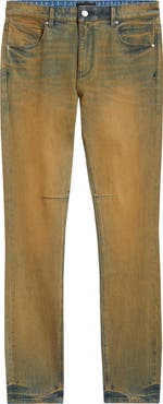 RtA Bryant Mid Rise Washed Skinny Jeans