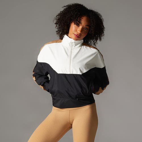 Tavi Elevation Colorblock Half Zip In Animal Print