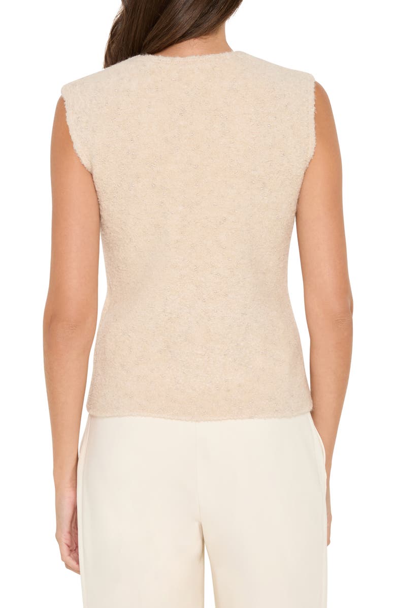 NIC+ZOE Cozy Nep Metallic Sweater Tank, Alternate, color, Warm Sand
