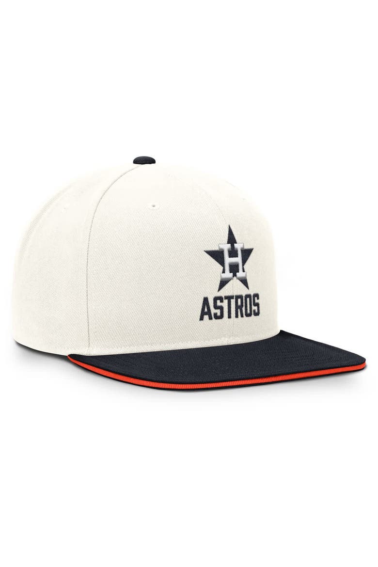 Men's Nike Cream/Navy Houston Astros Cooperstown Pro Dri-FIT Snapback Hat, Alternate, color, Cream