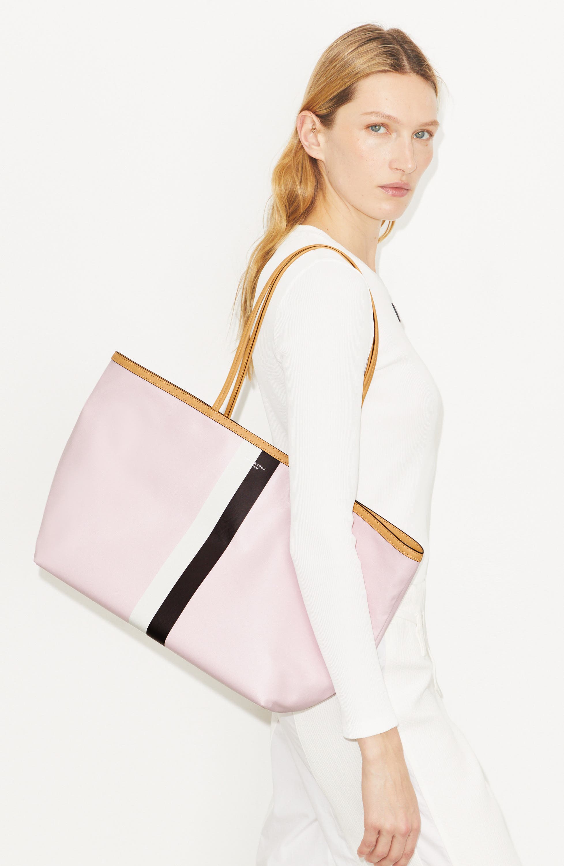 The Racer Tote, Alternate, color, ROSE MIST