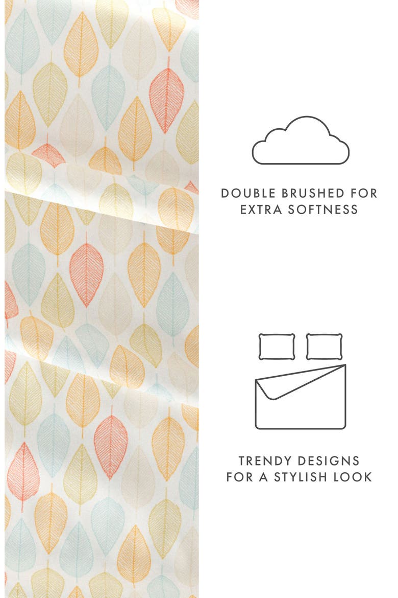 Elegant Fall Foliage Sheet Set, Alternate, color, YELLOW