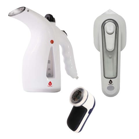Travel Ready Fabric Care Trio Steamer, Mini Iron, & Lint Remover