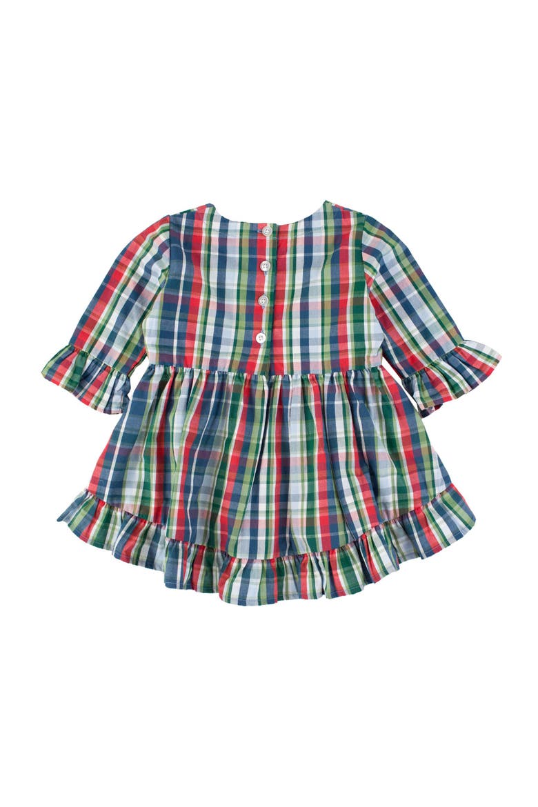 Baby Girls High Low Ruffle Tunic, Alternate, color, Prep School Plaid