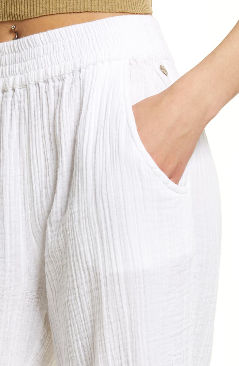 Rip Curl Premium Surf Cotton Beach Pants, Alternate, color, White