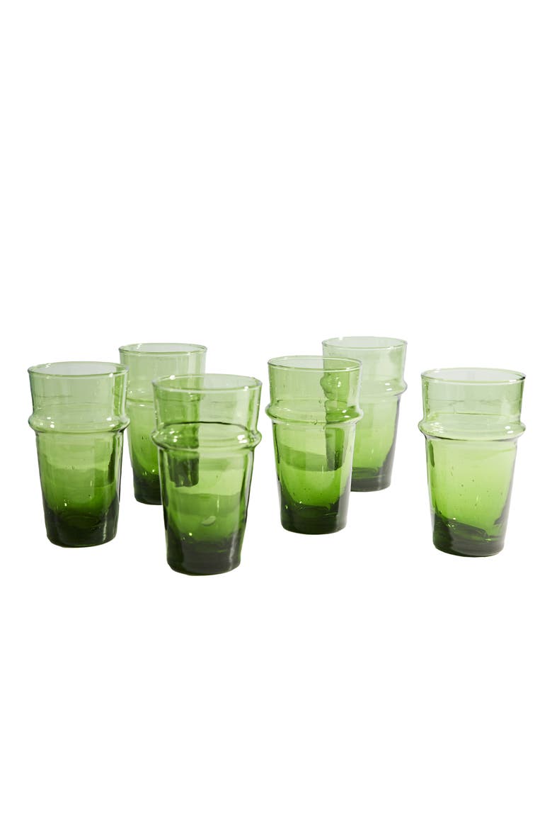 Beldi Stacking Glass, Main, color, GREEN
