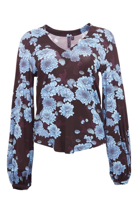 Val Long Sleeve V-neck Top