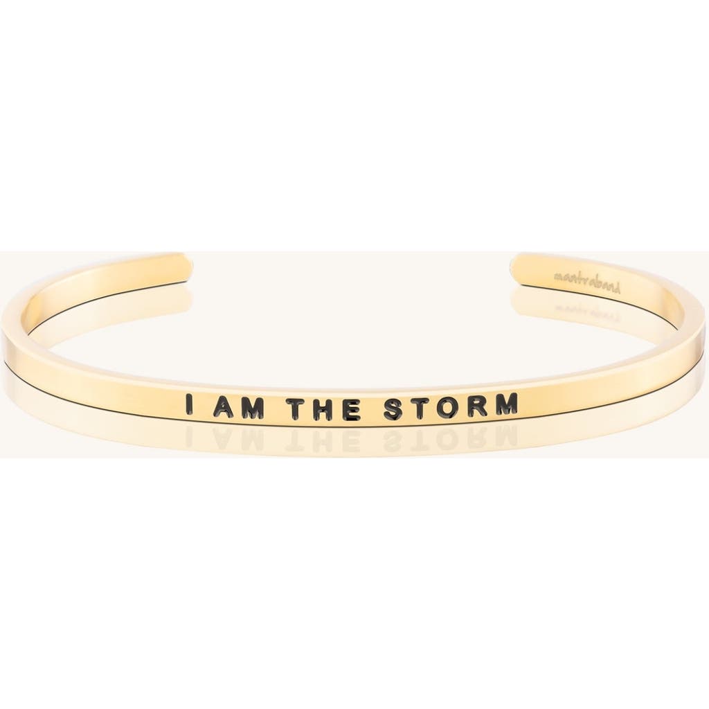 Mantra I Am The Storm Bracelet In Gold