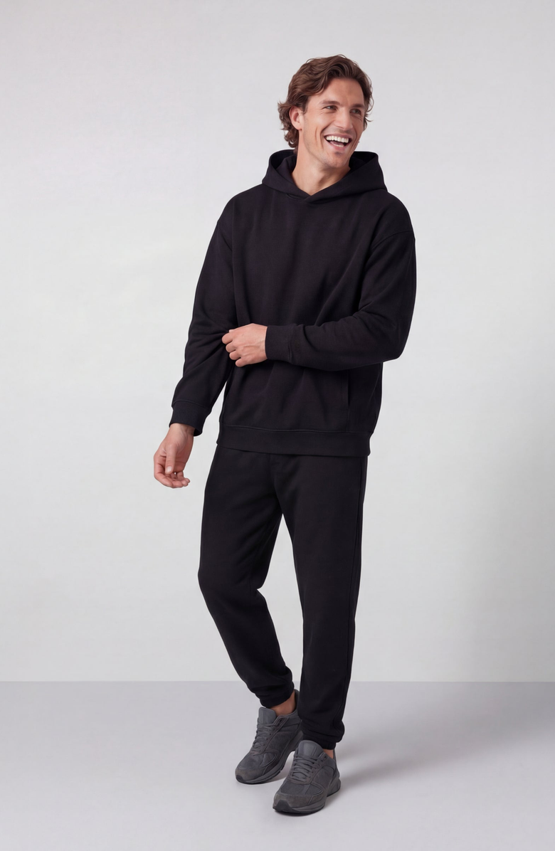 Jack Archer Sandwash Hoodie, Alternate, color, True Black