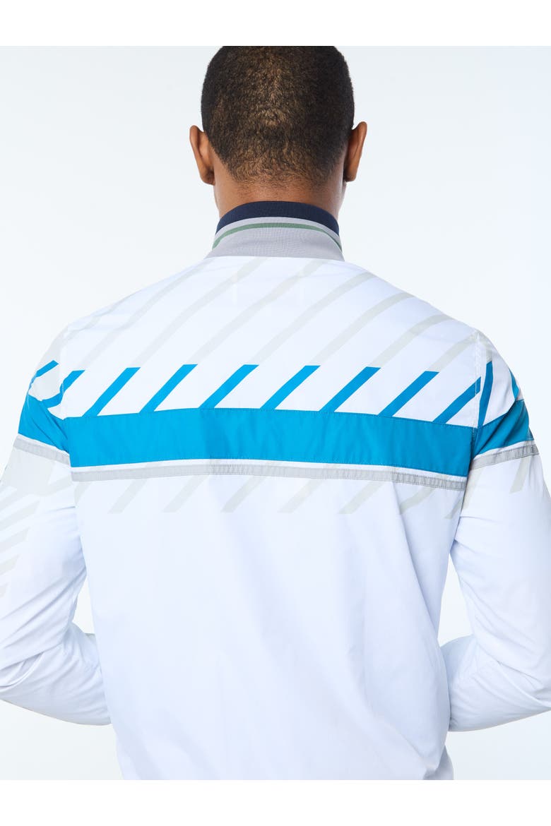 Quadretto Track Jacket, Alternate, color, BRILLIANT WHITE