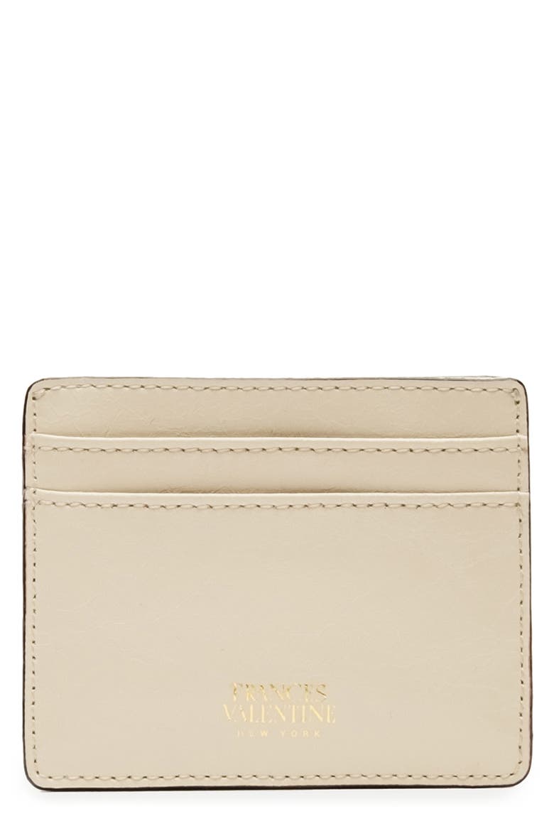 Leather Card Case, Main, color, OYSTER
