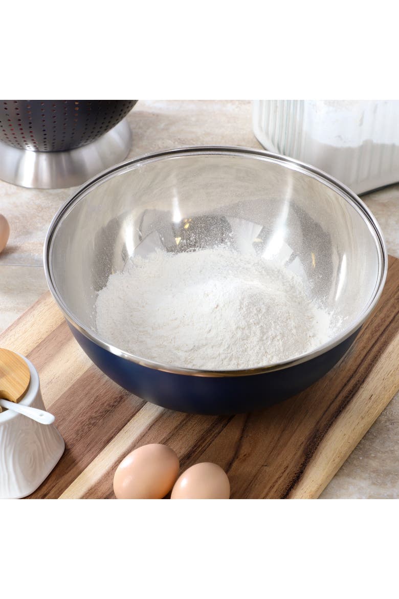 5 Quart Stainless Steel Mixing Bowl Nonslip Base, Alternate, color, Silver