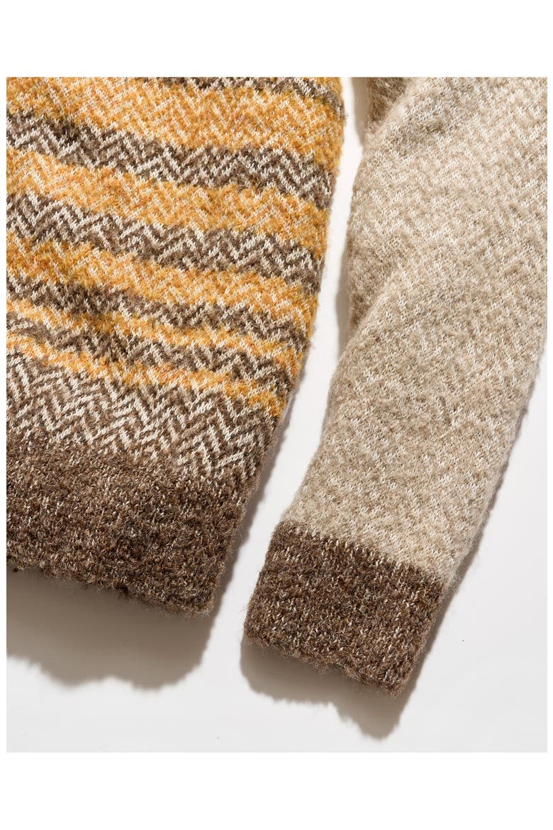 Boucl Archive Plaid Crewneck Sweater, Alternate, color, SCOTCH MULTI