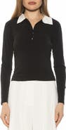 Alexia Admor Marlo Long Sleeve Polo