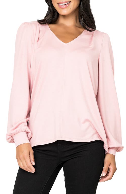 Gibsonlook V-neck Sweater In Pink