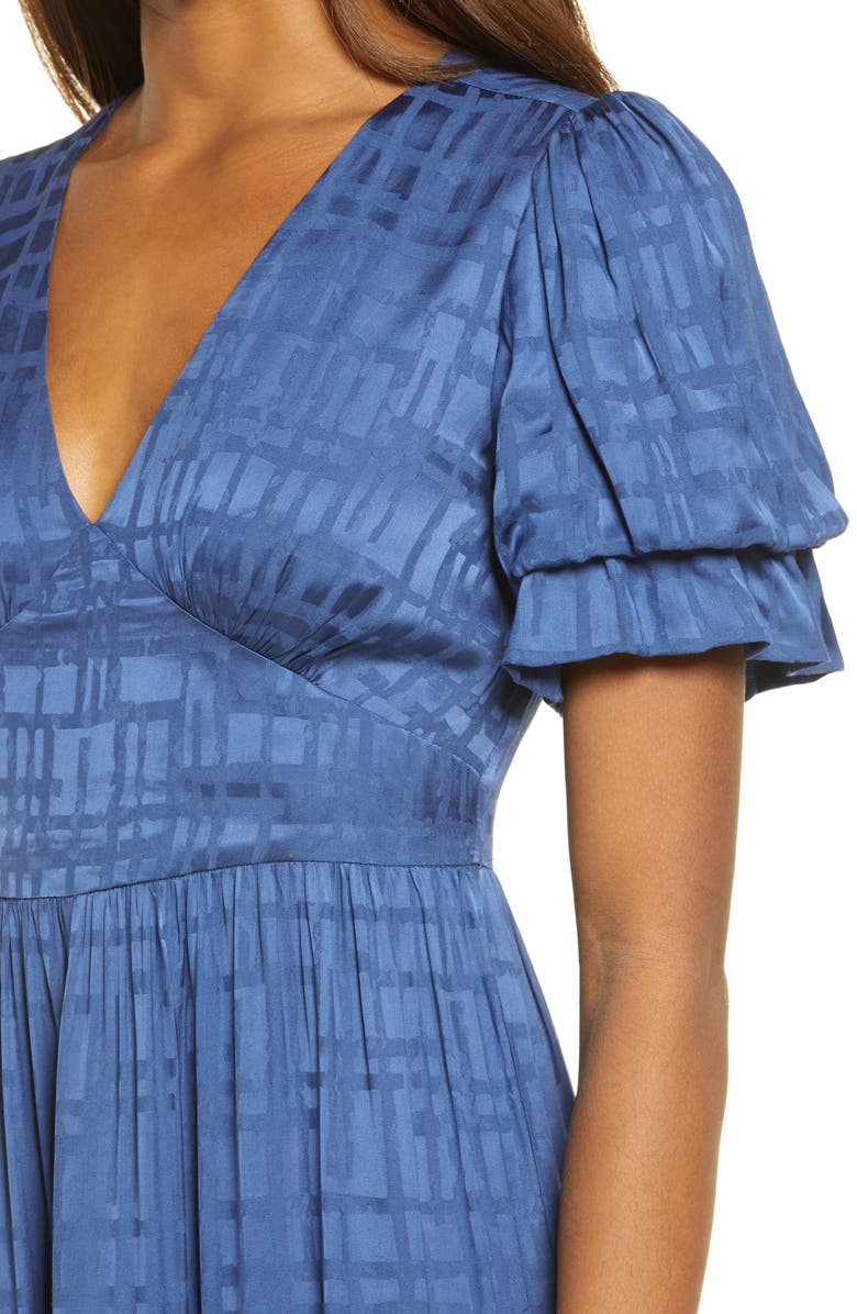 Adelyn Rae Marvella Jacquard Midi Dress, Alternate, color, 