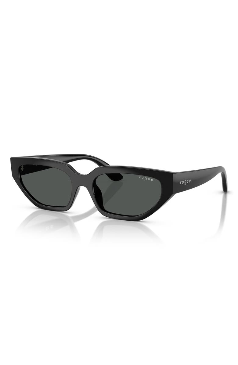 VOGUE Kids' 52mm Irregular Sunglasses, Alternate, color, Black