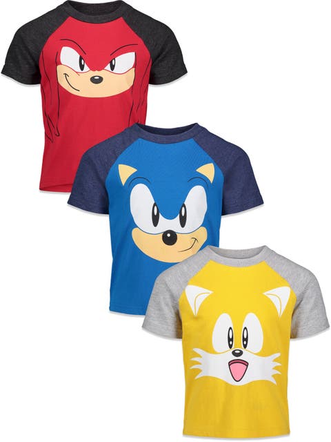 Sonic the Hedgehog 3-Pack Short Sleeve T-Shirts