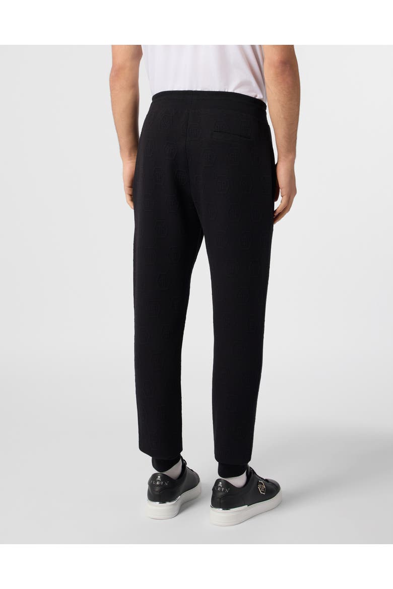 Jogging Pants Jacquard Monogram Men, Alternate, color, black
