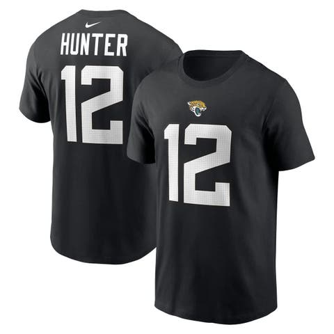 Men's Nike Travis Hunter Black Jacksonville Jaguars 2025 NFL Draft First Round Pick Player Name & Number T-Shirt
