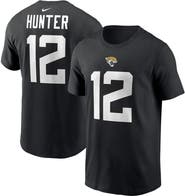 Nike Men's Nike Travis Hunter Black Jacksonville Jaguars 2025 NFL Draft First Round Pick Player Name & Number T-Shirt