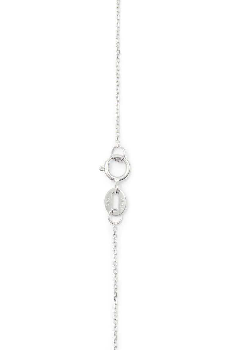 'Emily Sarah' Diamond Triangle Pendant Necklace, Alternate, color, WHITE GOLD