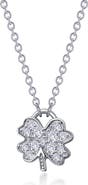 Lafonn Mini Four Leaf Clover Simulated Diamond Necklace
