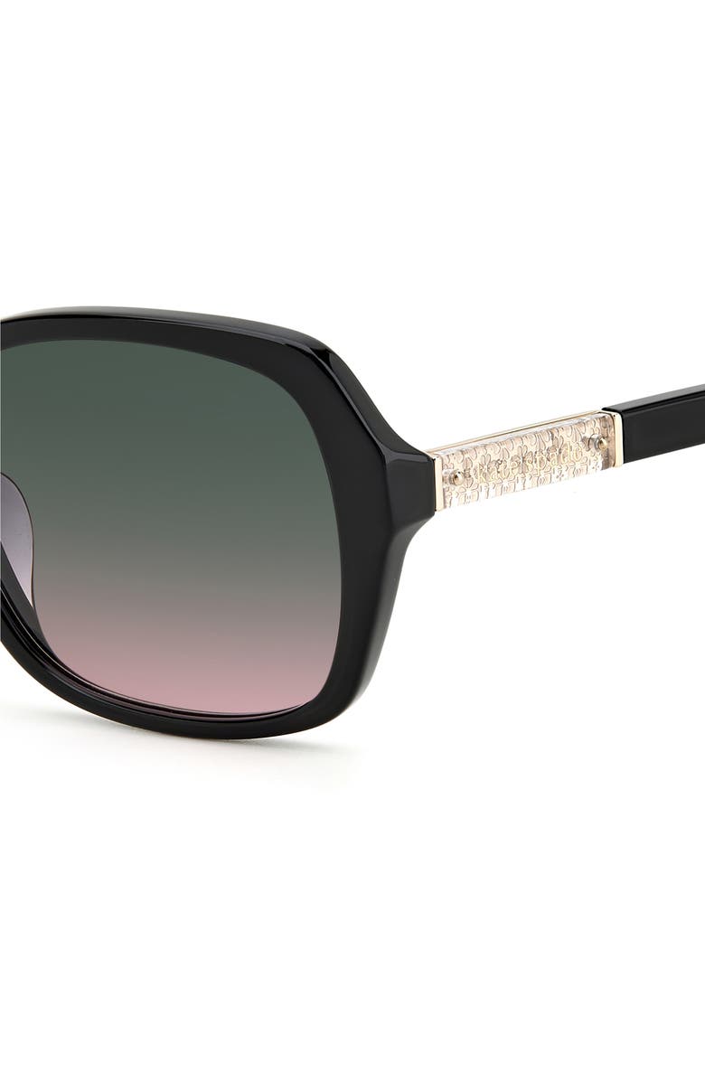 Kate Spade New York yvette 54mm gradient polarized square sunglasses, Alternate, color,