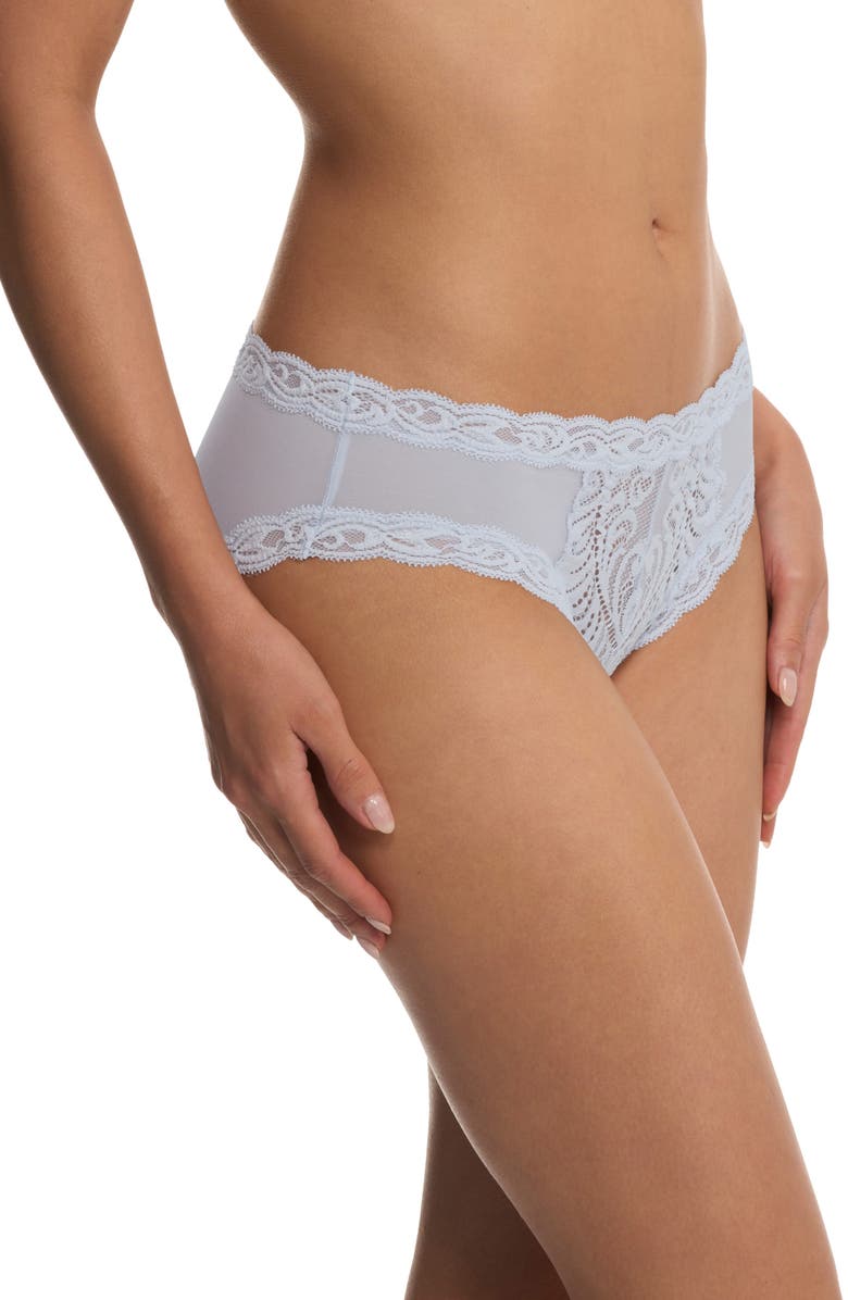 Natori Feathers Hipster Briefs, Alternate, color, Frosted Sky