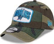 New Era Men's New Era Camo Miami Marlins Gameday 9FORTY Adjustable Hat