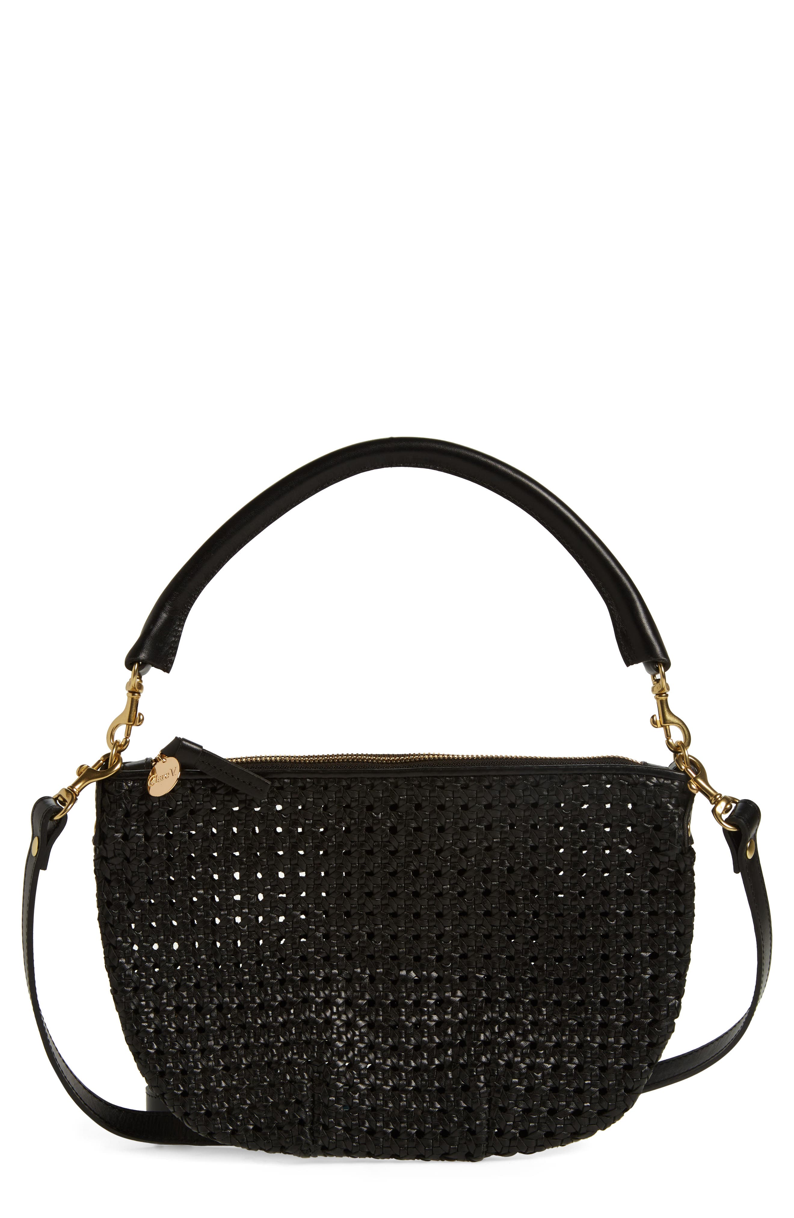 Женские сумки Clare V. Petit Moyen Woven Messenger Bag
