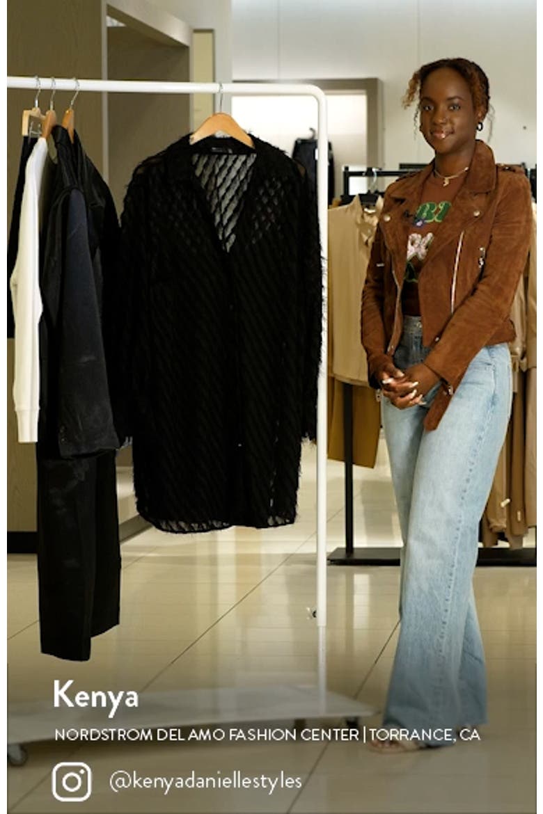 Curve Textured Long Sleeve Shirtdress video