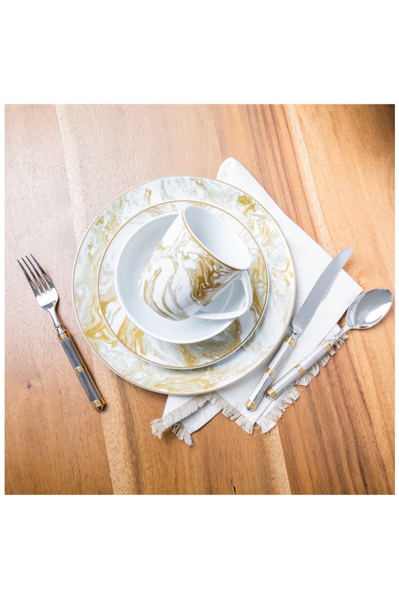 Castello 20-Piece Flatware Set, Alternate, color, GOLD