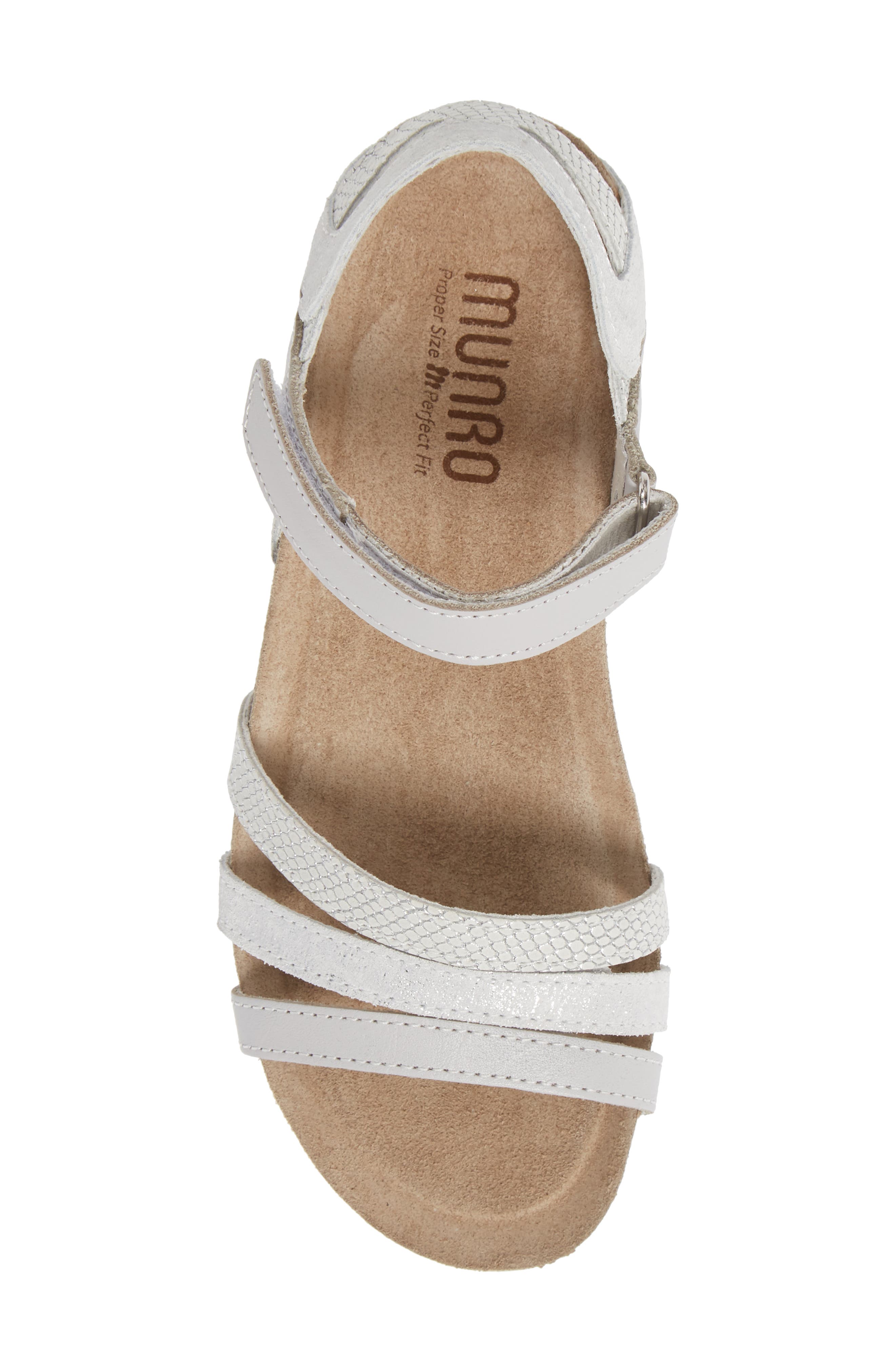 Summer Sandal, Alternate, color, WHITE LEATHER