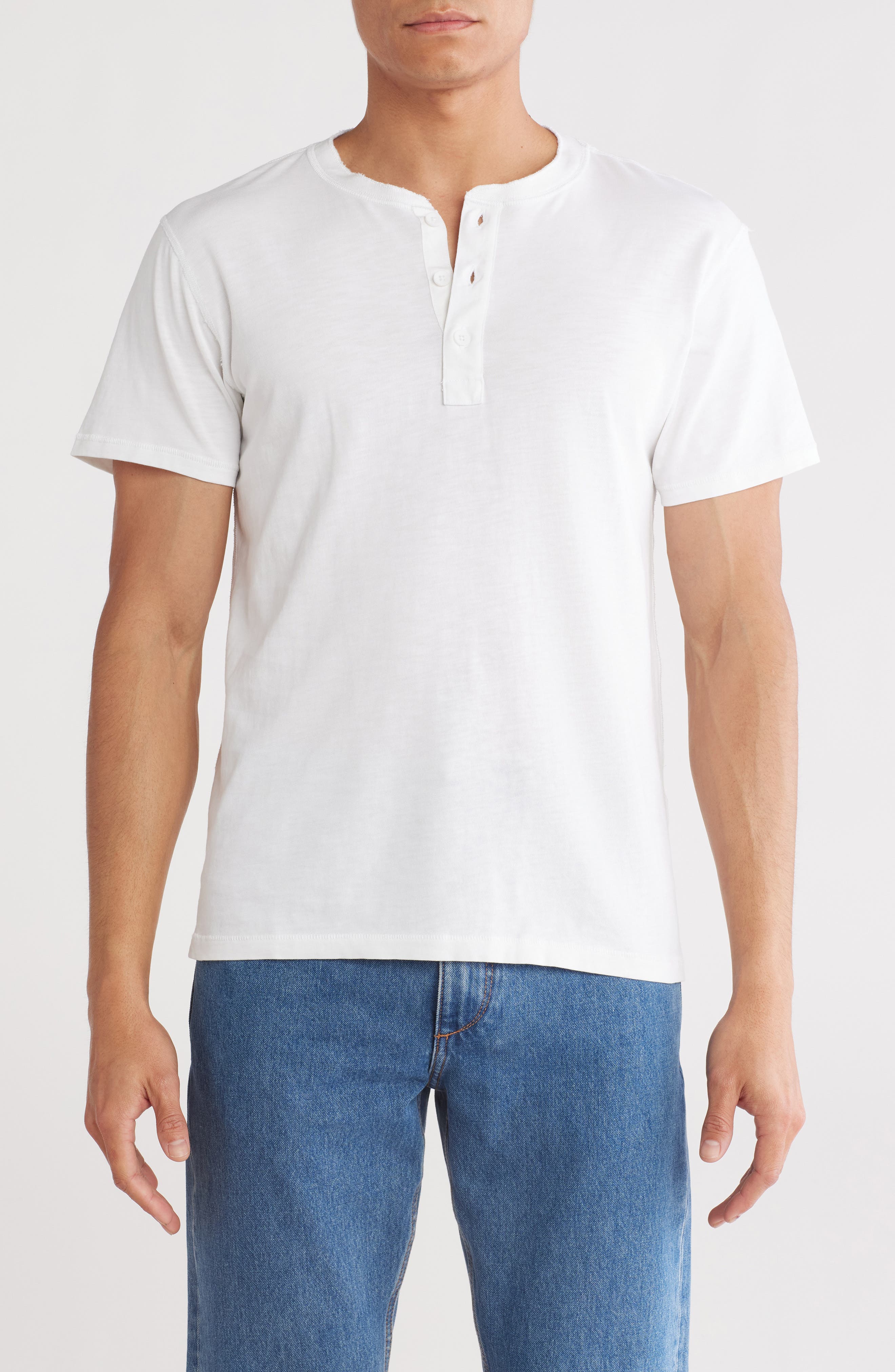 rag & bone Classic Cotton Slub Jersey Henley
