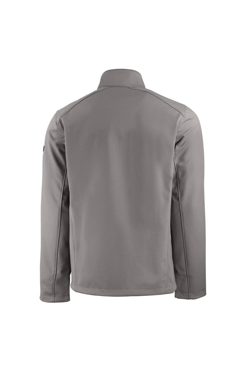 Cutter & Buck Men's Cutter & Buck Gray Ivy League Evoke Eco Softshell Recycled Full-Zip Jacket, Alternate, color,
