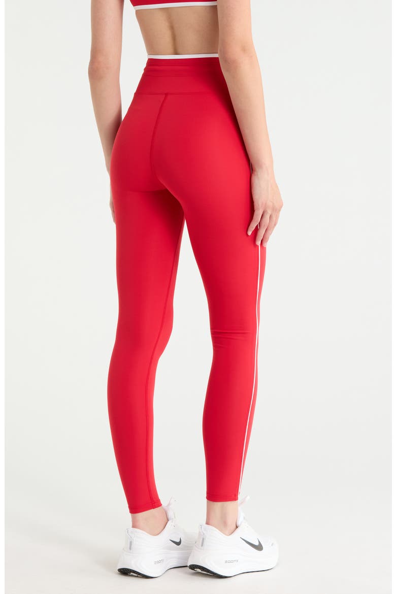 Sport Sprint High Waist Leggings, Alternate, color, CHERRY/WHITE