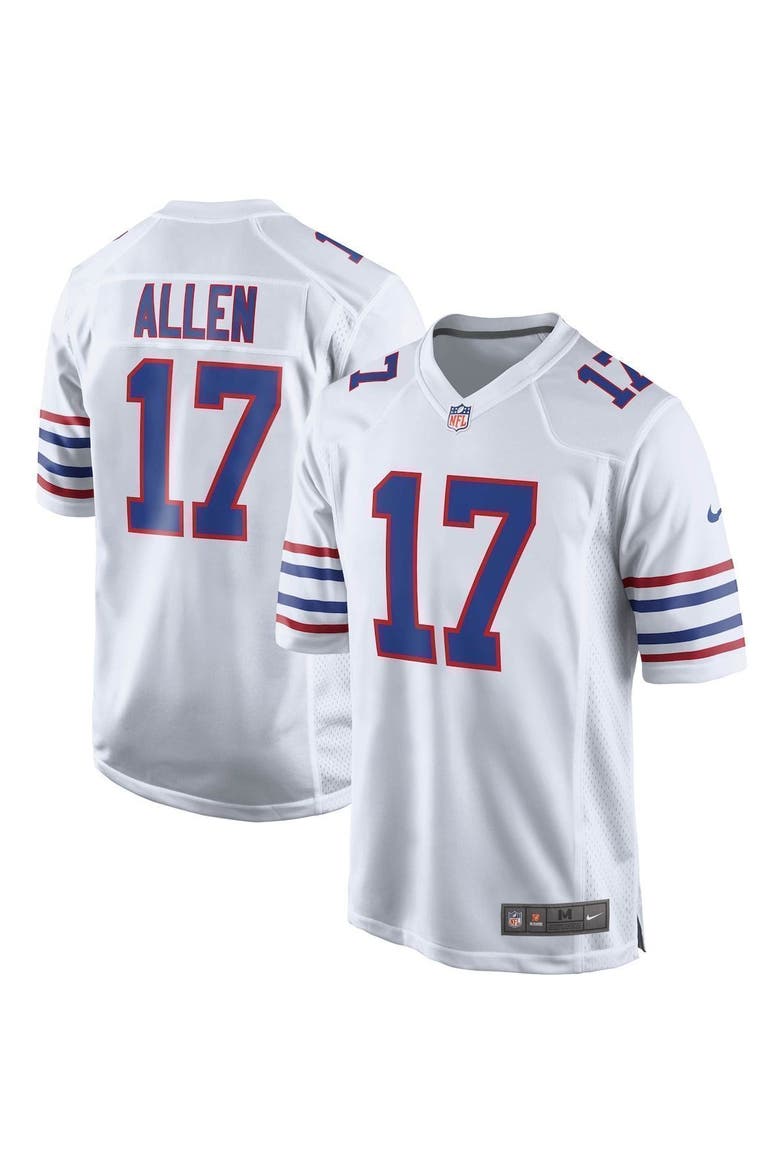 Men's Nike Josh Allen White Buffalo Bills Alternate Game Player Jersey, Main, color, WHITE