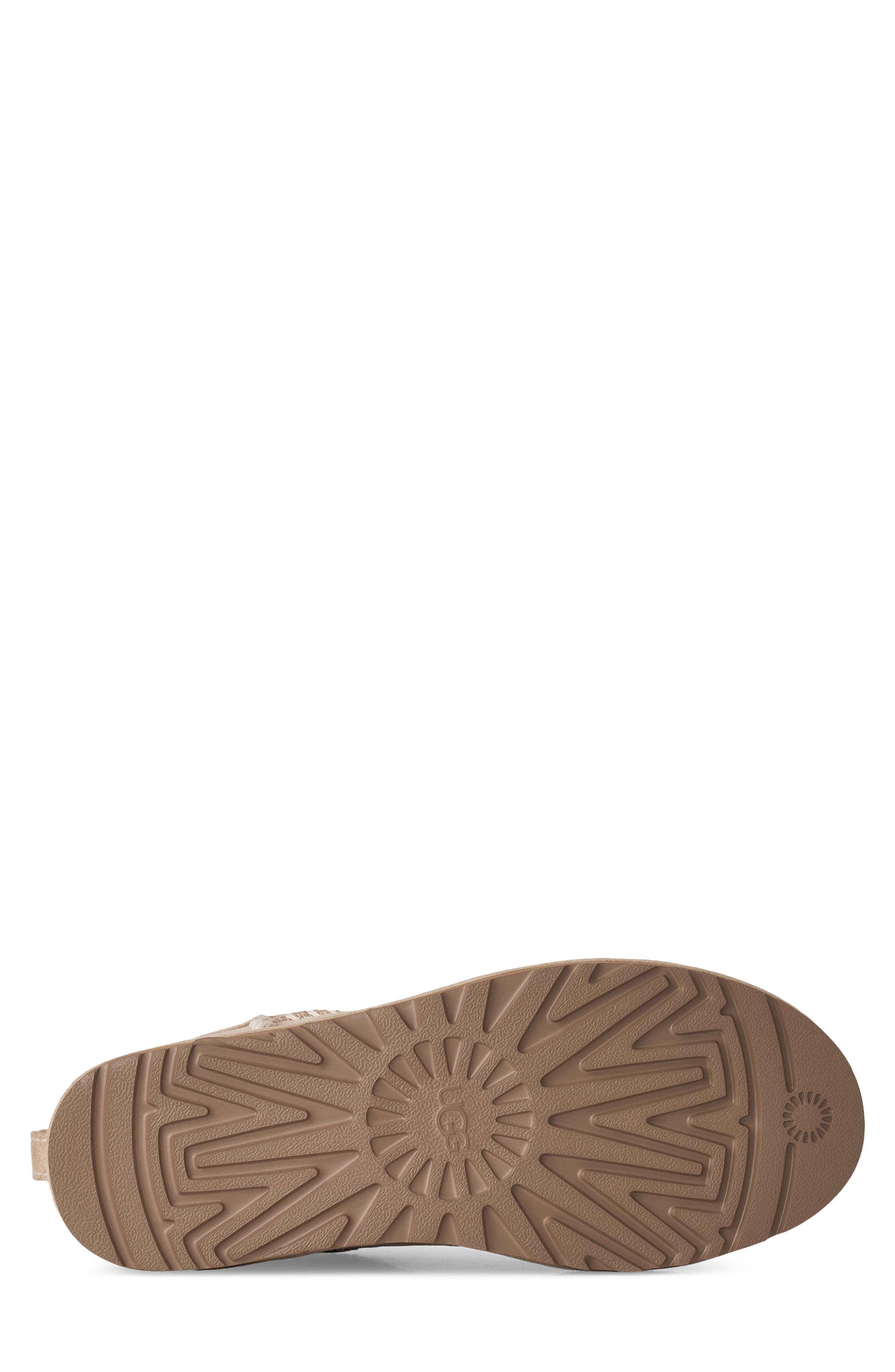 Classic Ultra Mini Stitched Genuine Shearling Boot, Alternate, color, SAND