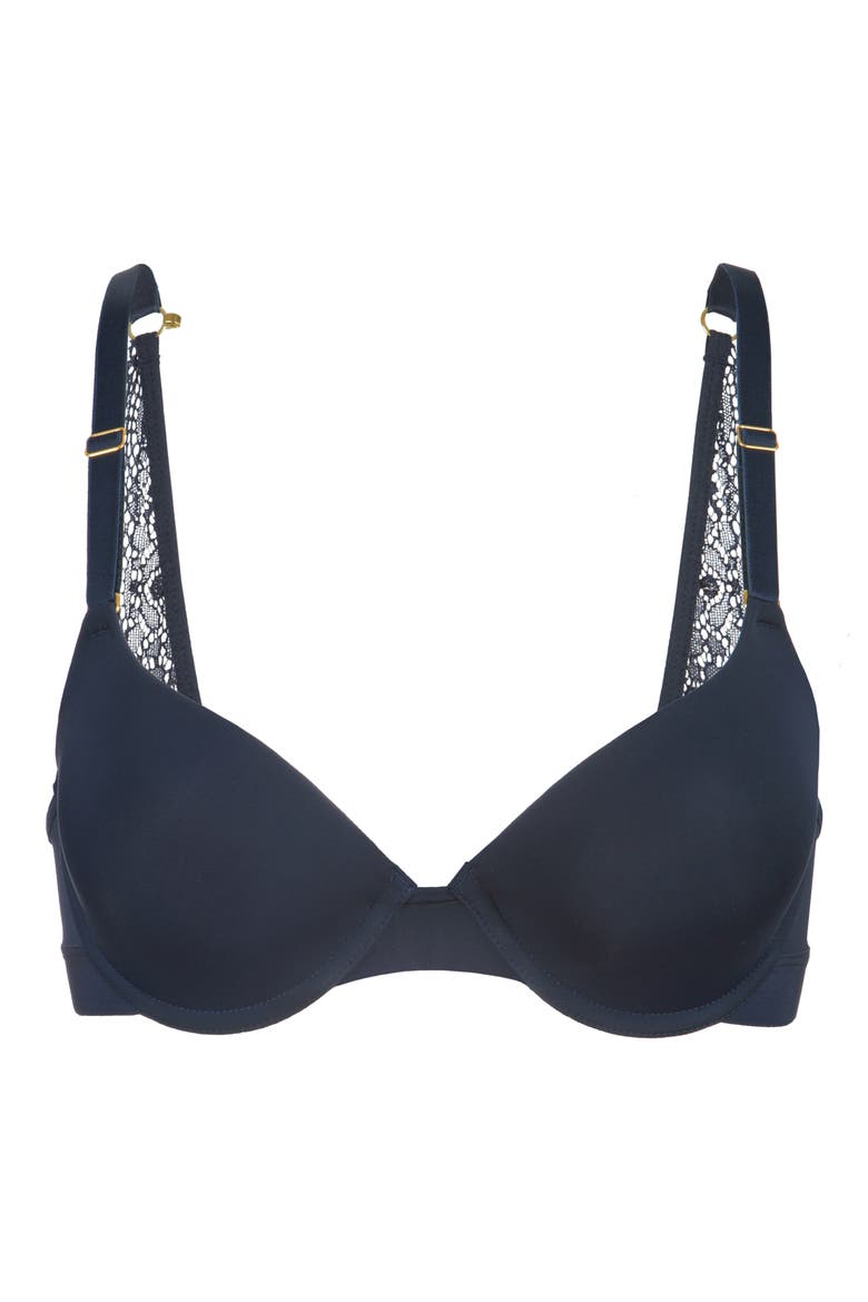 The T-Shirt Underwire Bra, Alternate, color, LIVELY NAVY
