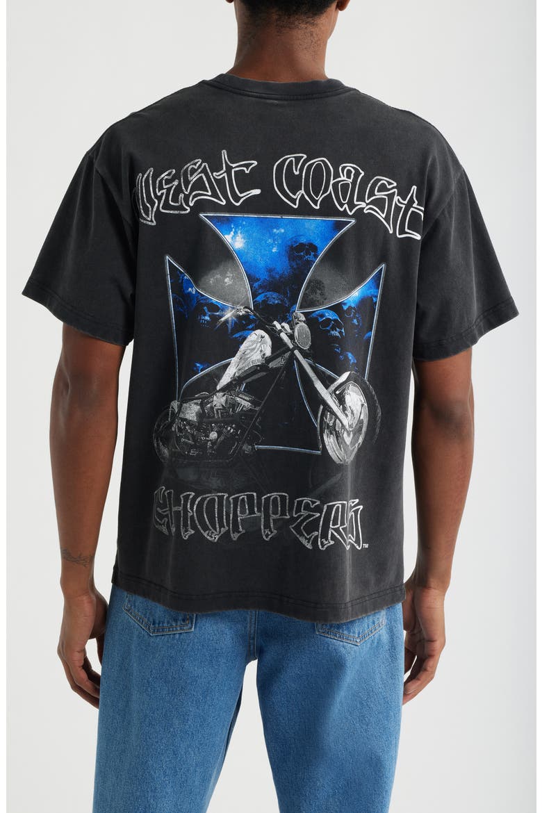 West Coast Choppers Cotton Graphic T-Shirt, Alternate, color, BLACK WASH