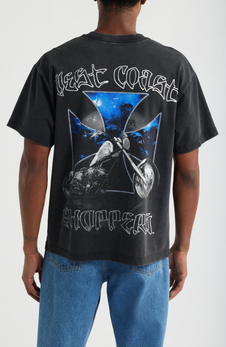 ID Supply Co West Coast Choppers Cotton Graphic T-Shirt, Alternate, color, Black Wash