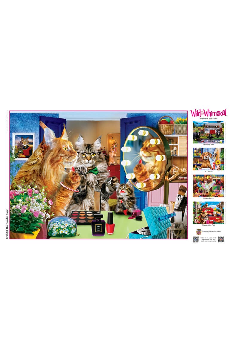 The Powder Room 1000 Piece Jigsaw Puzzle, Alternate, color, Multicolor