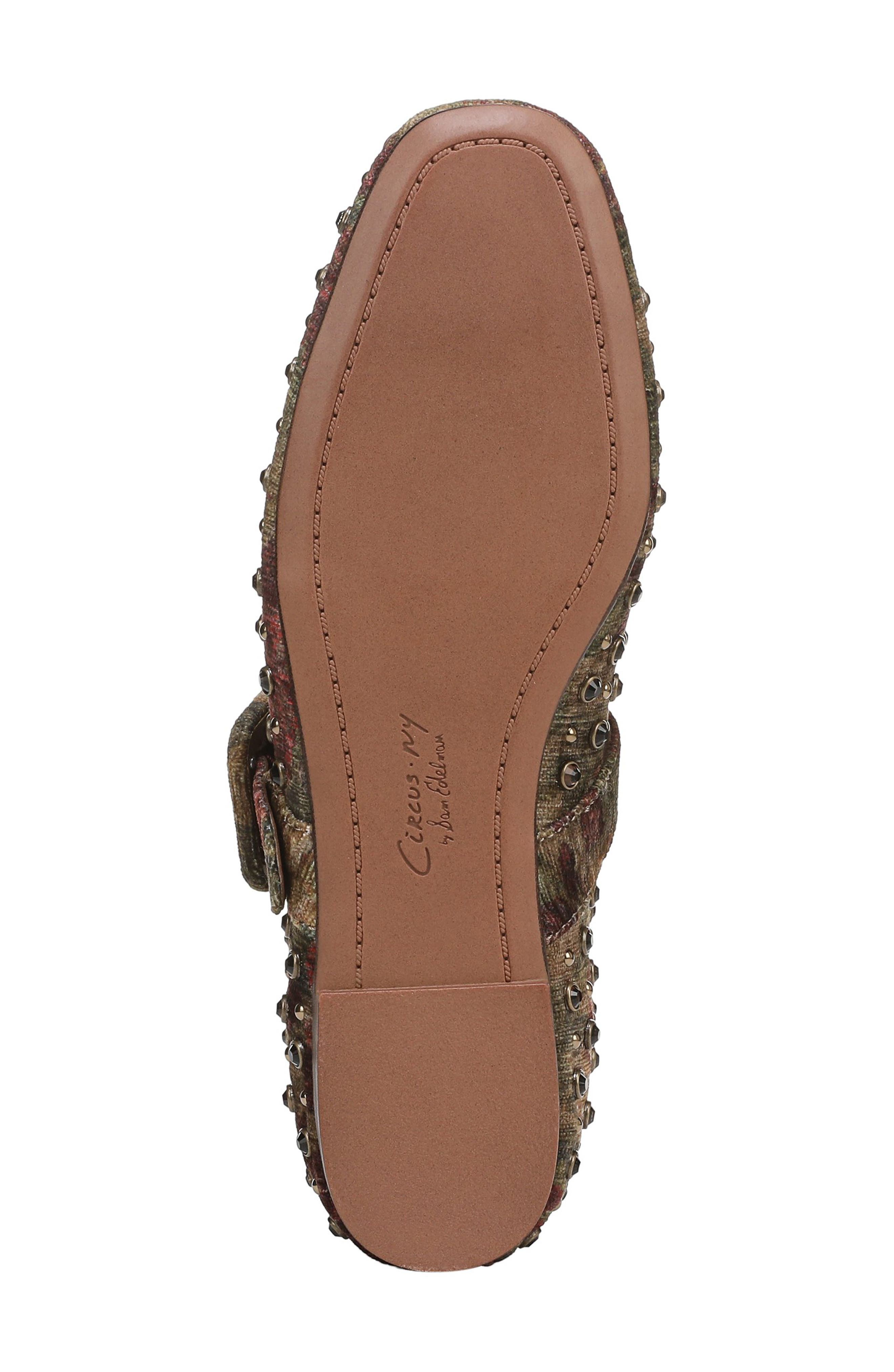 Circus NY by Sam Edelman Blaire Studded Mary Jane Flat, Alternate, color, Golden Pear/Plum Mul
