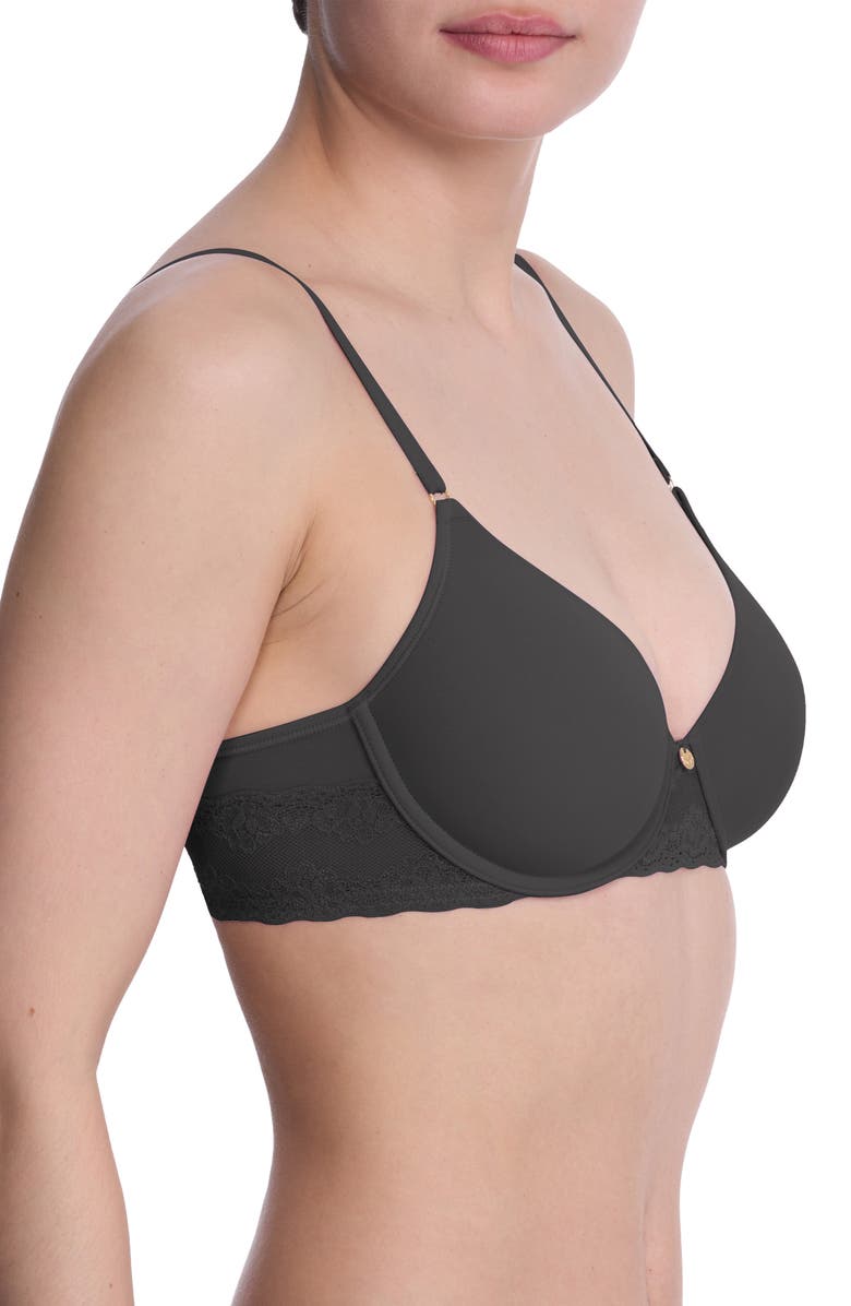 Natori Bliss Perfection Comfort T-Shirt Bra, Alternate, color, Coal