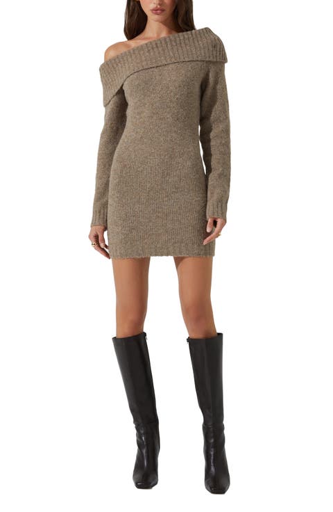 Leya Off the Shoulder Sweater Dress